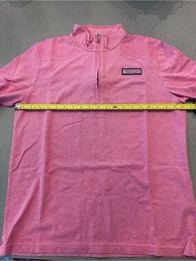 Vineyard Vines Men’s Coral Quarter-Zip Pullover